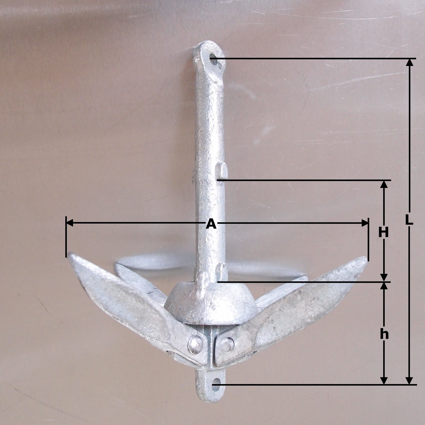 Anchor - Folding Grapnel - Galvanised