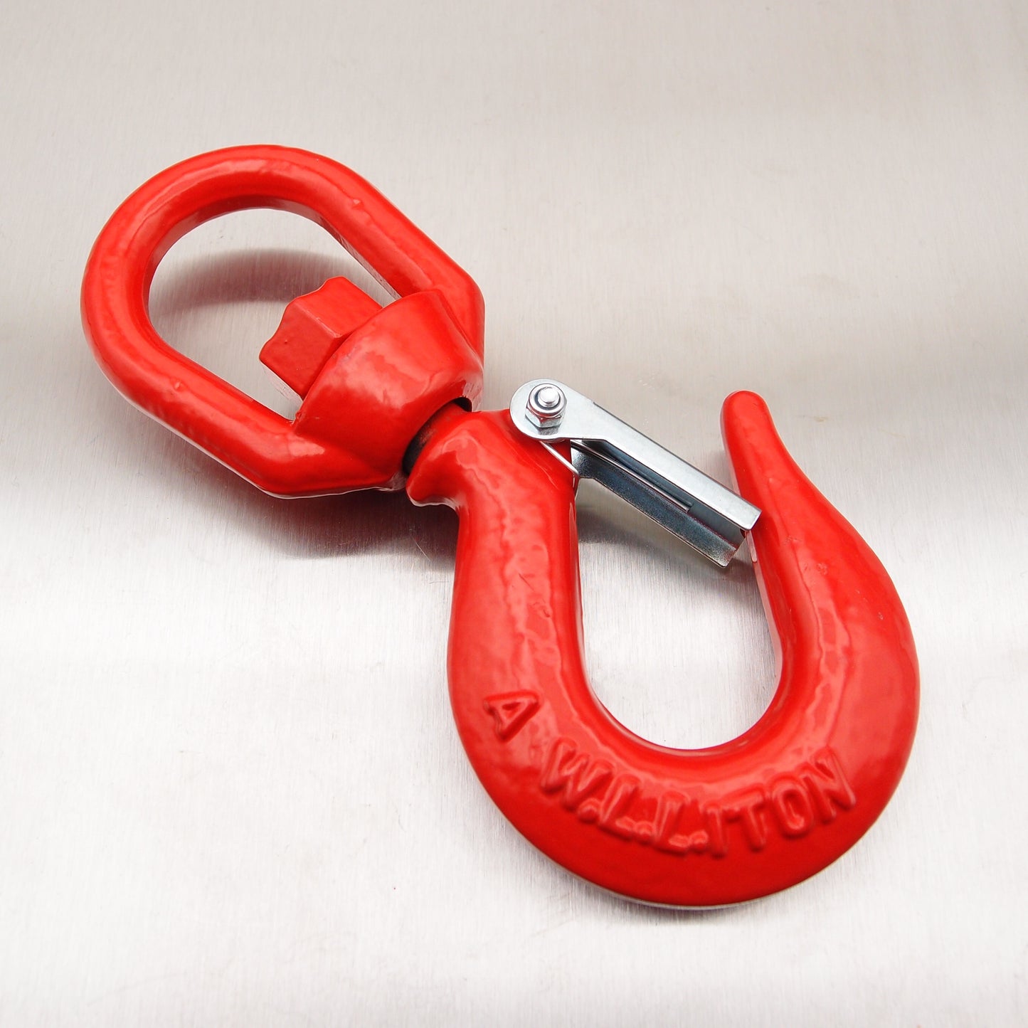 Swivel Hooks: Alloy Steel with Safety Catch - Painted