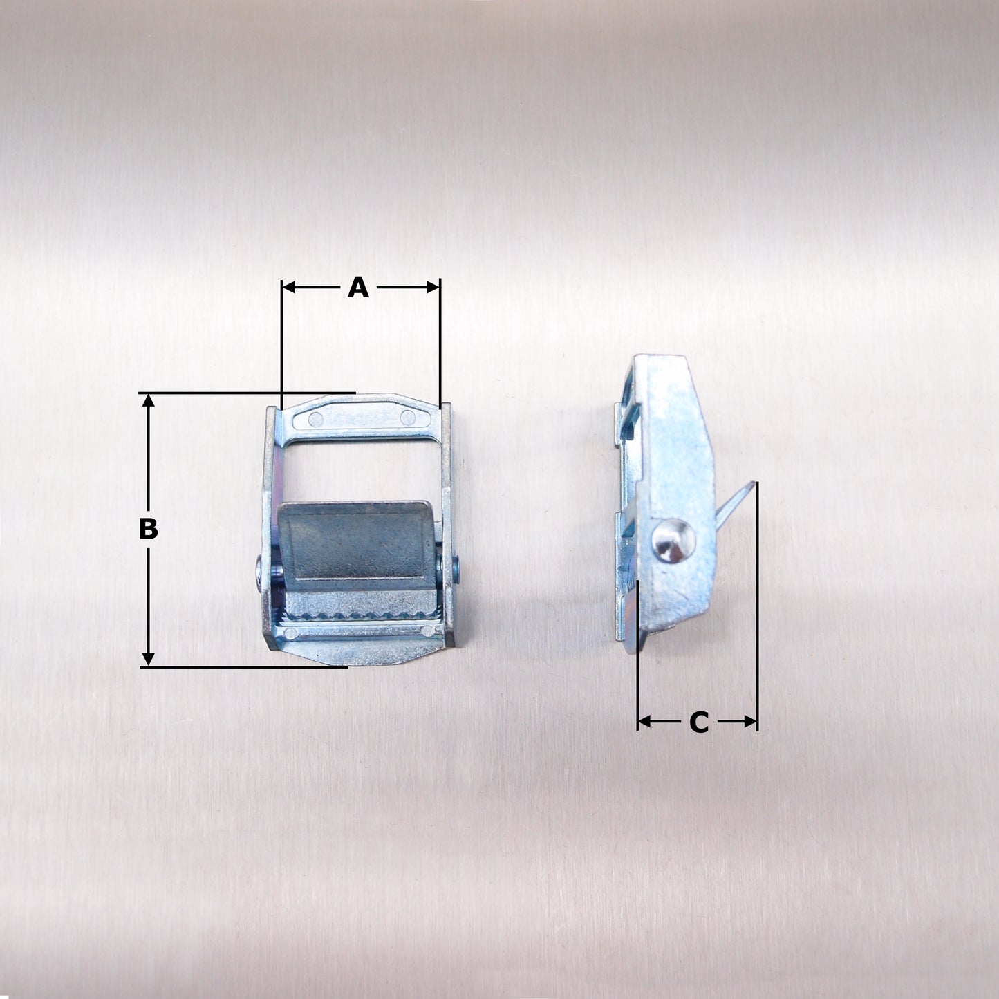 Cam Buckle - 25mm x 250kg - Galvanised Steel