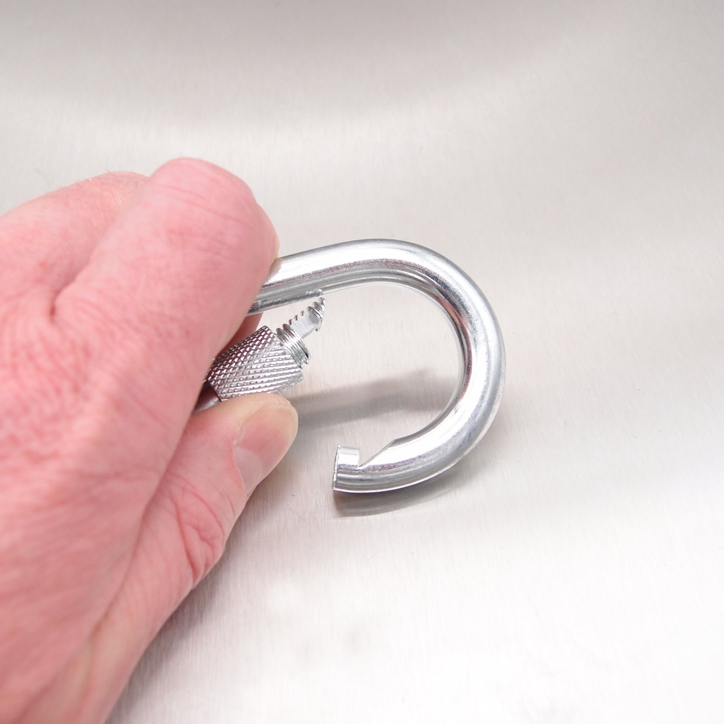 Carbine Hooks Zinc Plated with Eyelet and Screw Nut