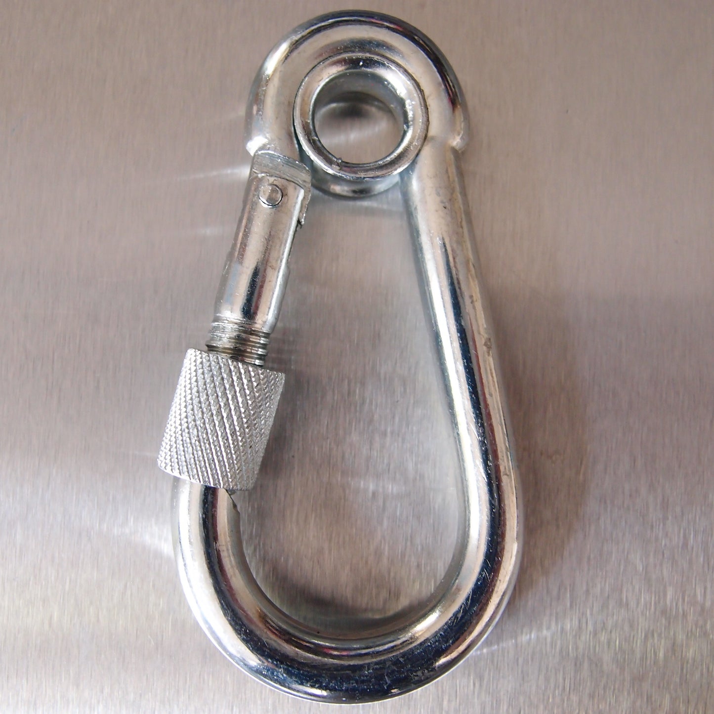 Carbine Hooks Zinc Plated with Eyelet and Screw Nut