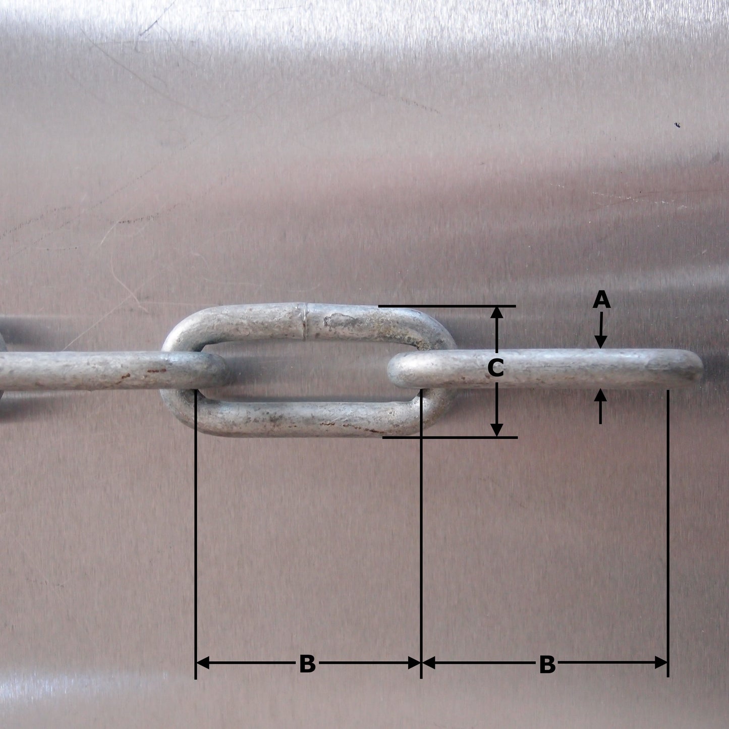 Long Link Chain - Galvanised