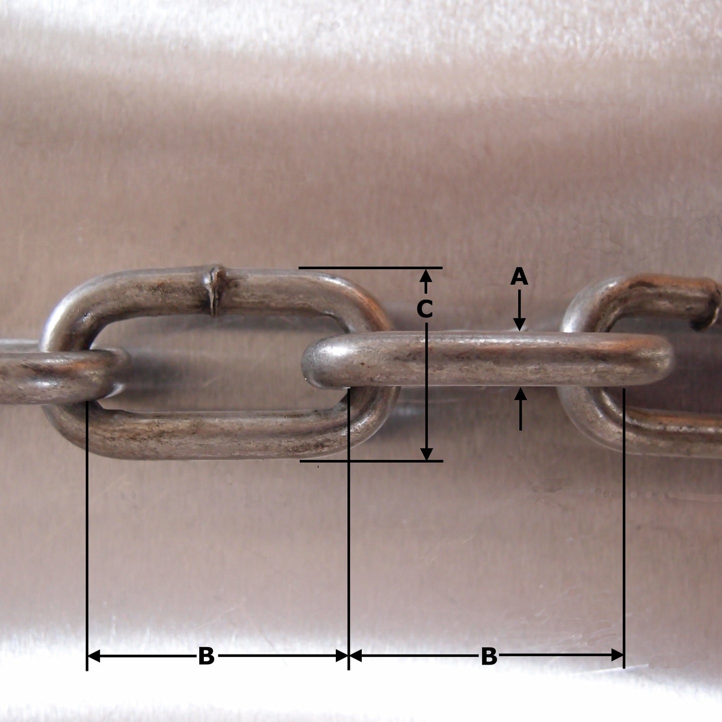Long Link Chain: Electrically Welded Mild Steel - Self Colour