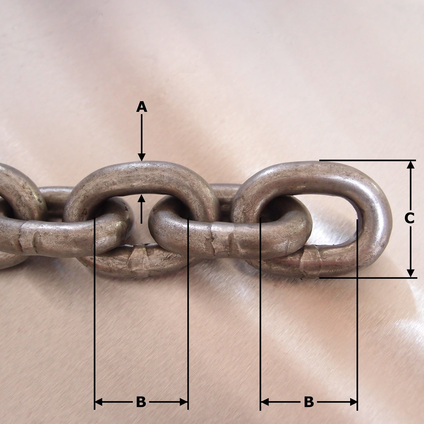 Short Link Chain: GRADE 40 to DIN766 - Self Colour