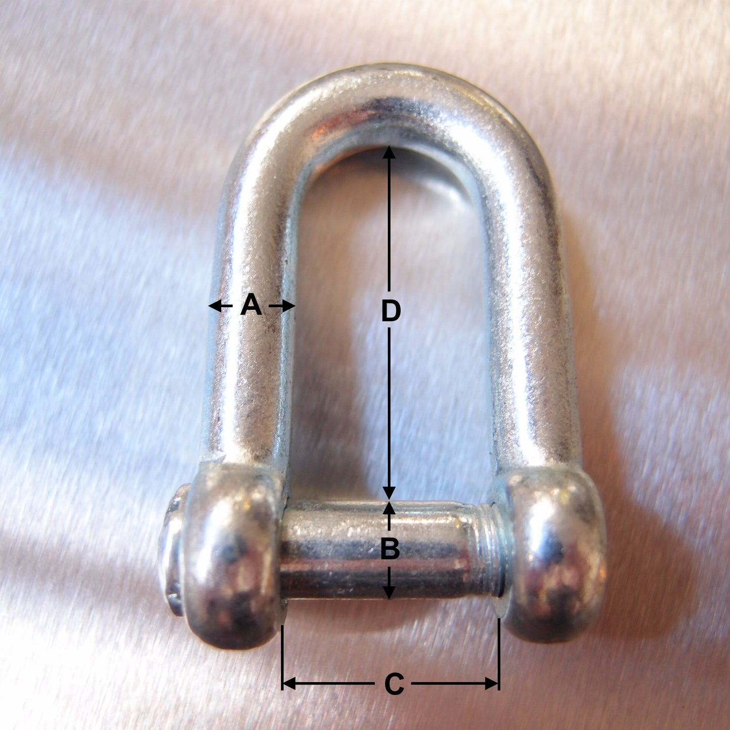 Commercial Dee Shackles Type C Countersunk Pin