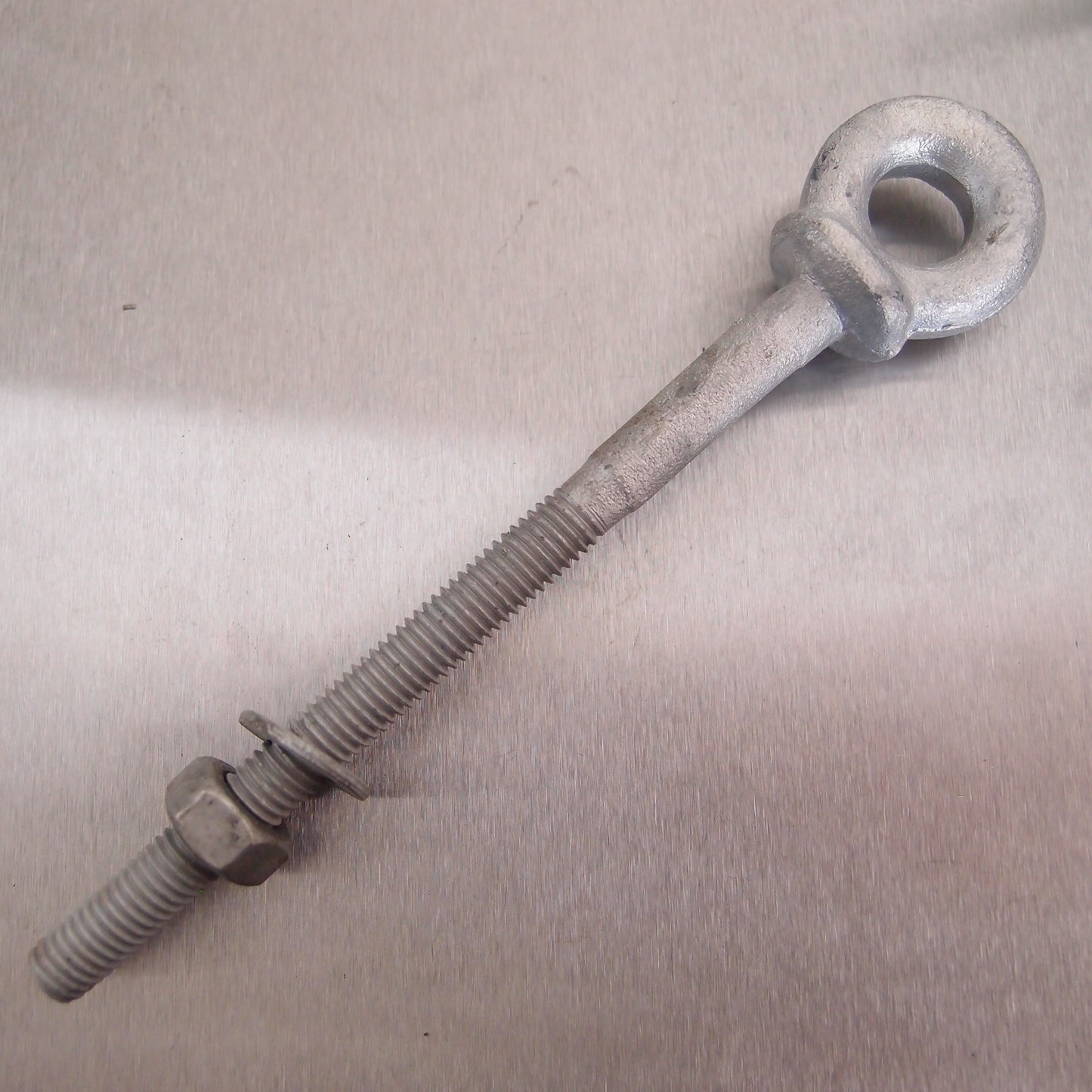 Long Shank Eyebolts with Nut and Washer - Galvanised