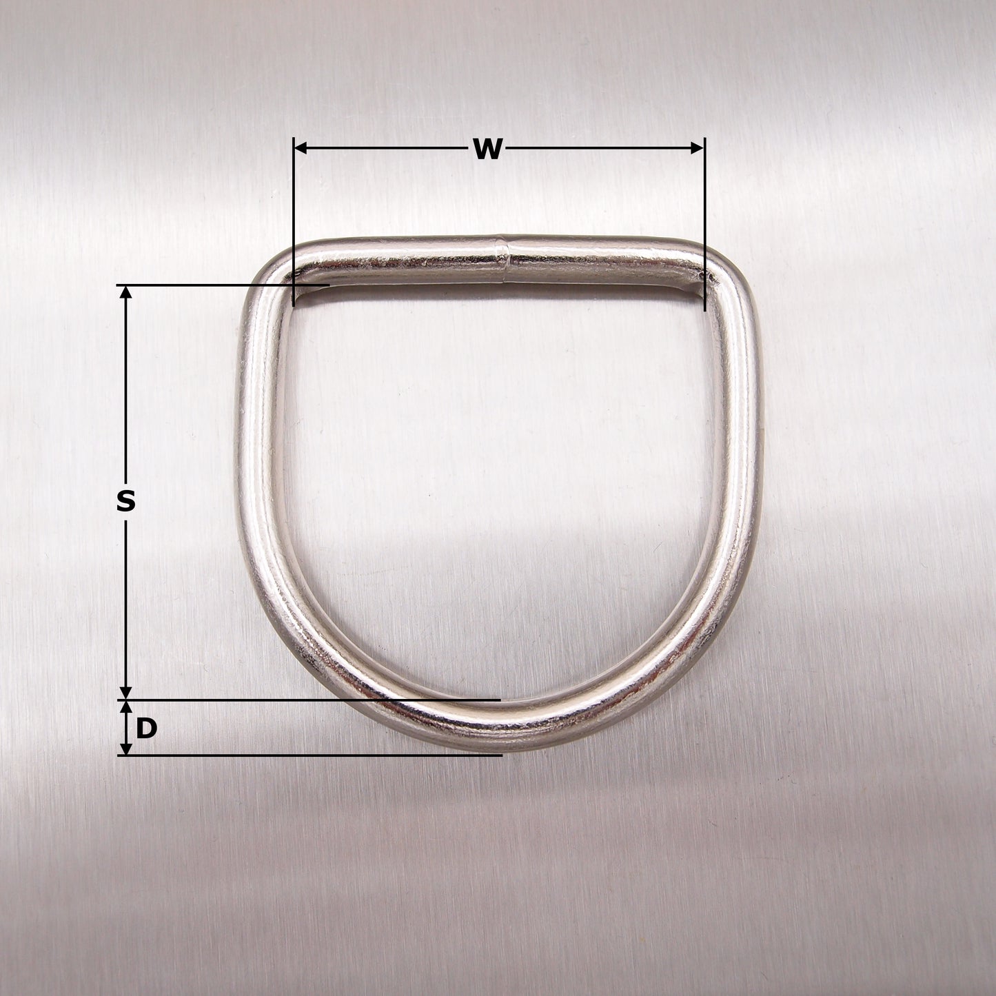 Dee Ring Mild Steel - Nickel Plated