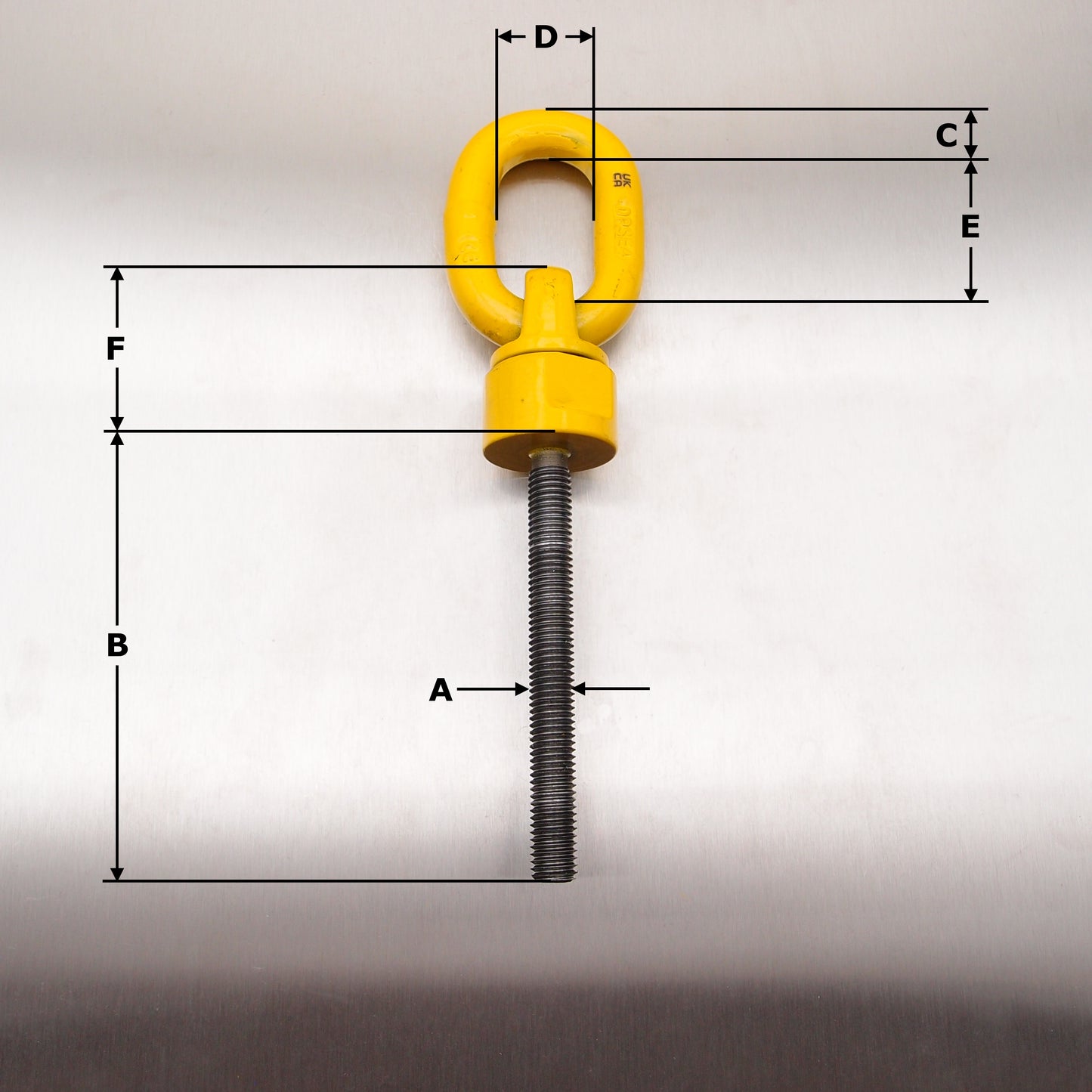 Grade 80 Swivel lifting point - Long Shank
