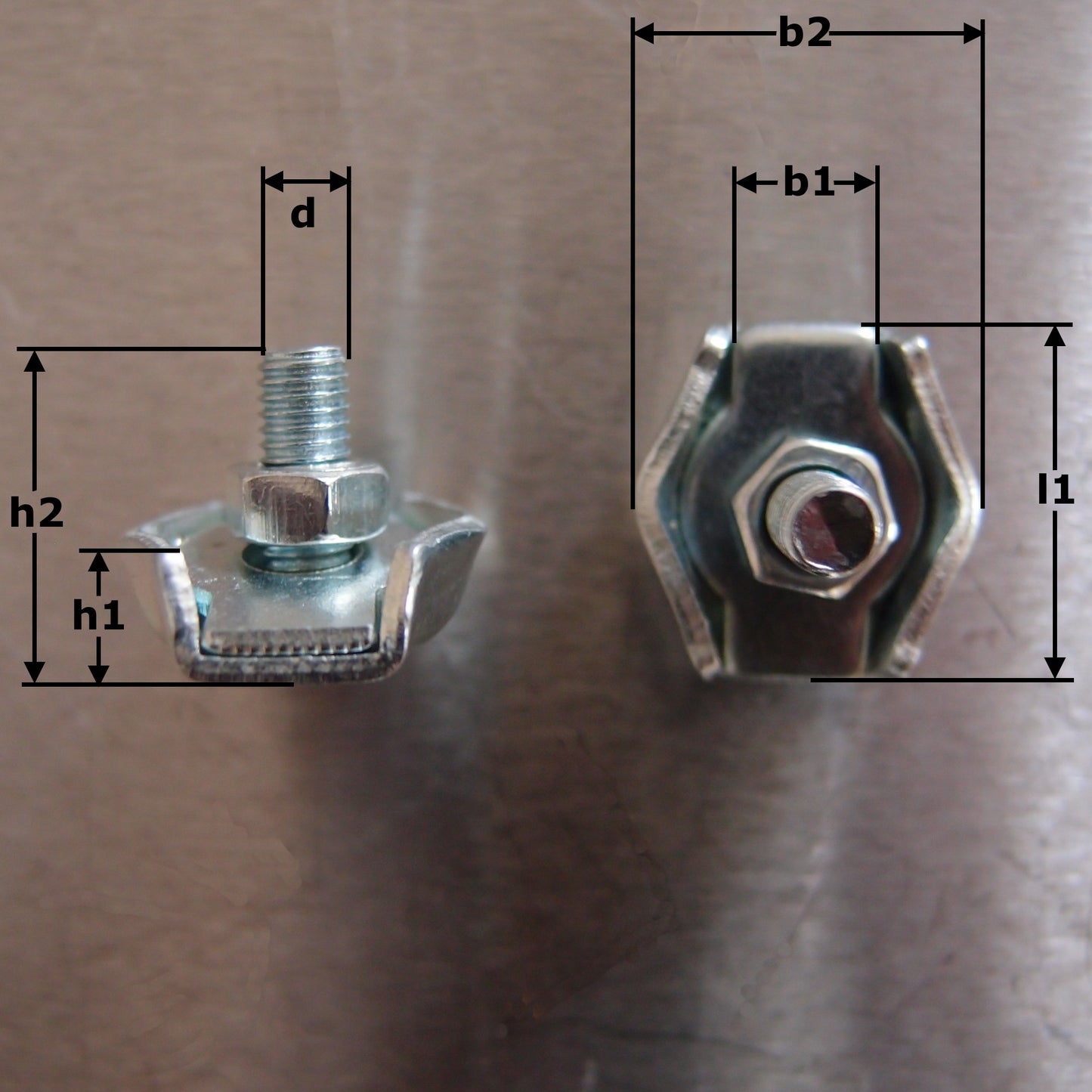 Simplex Wire Rope Grips: Zinc Plated