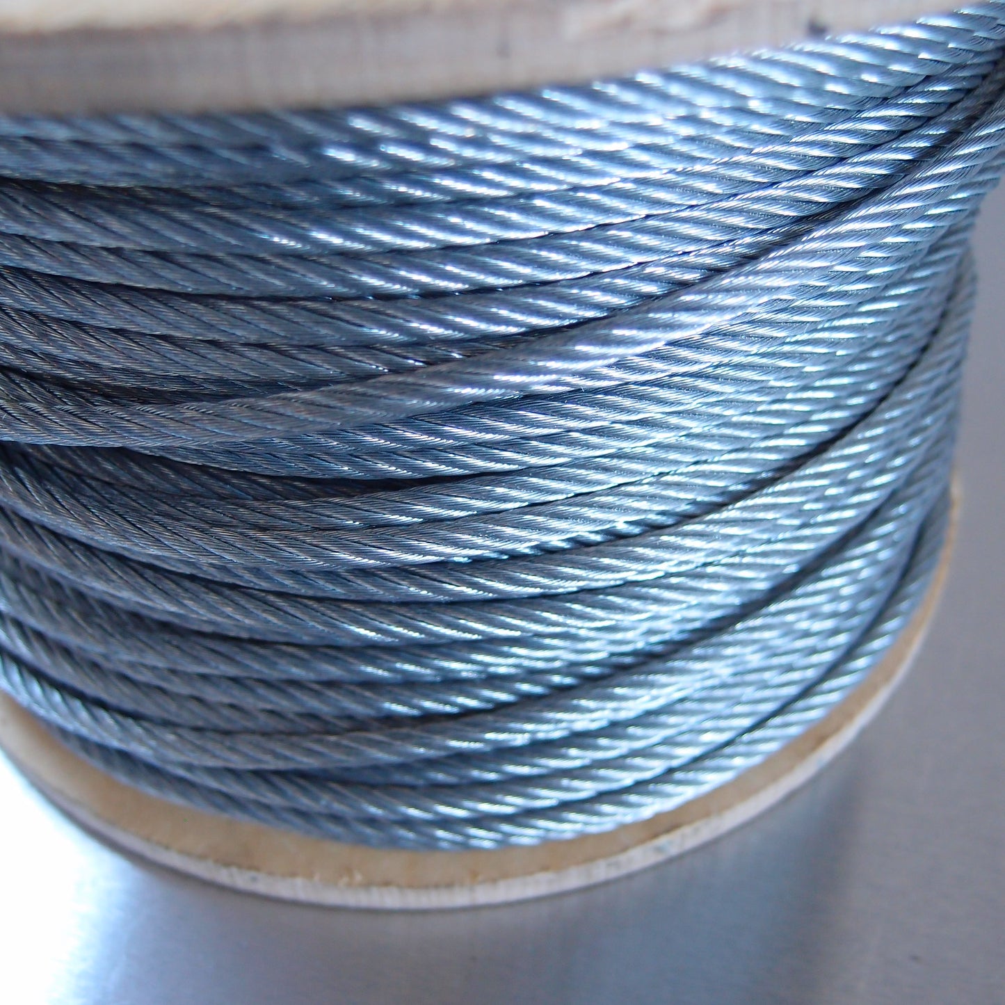 Wire Rope - Galvanised Steel - 7 x 19 WSC - 100m Reel