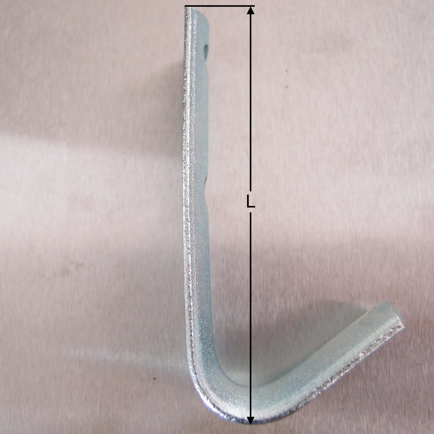 Bolt On Rope Hooks Zinc Plated - Half Round Pattern