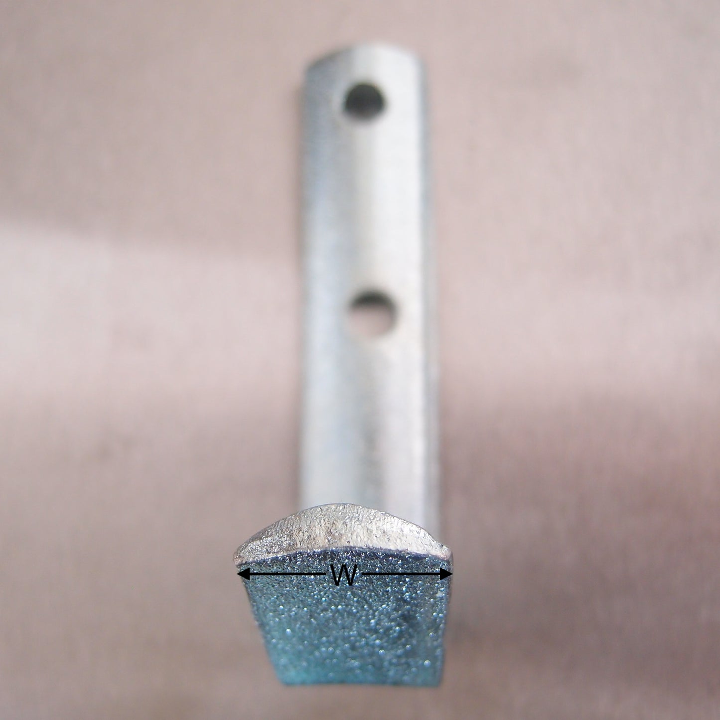 Bolt On Rope Hooks Zinc Plated - Half Round Pattern