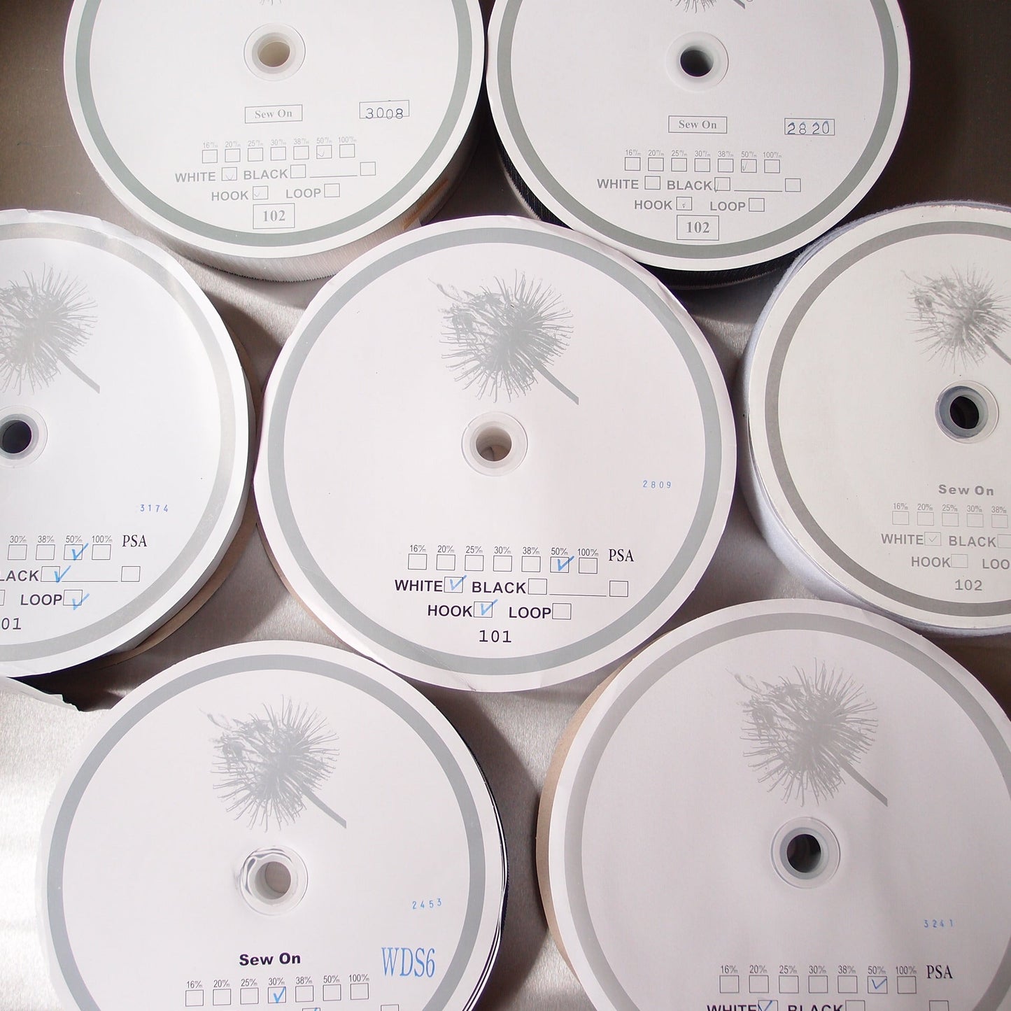 Hook & Loop Fastener - Self-Adhesive - 25m Roll