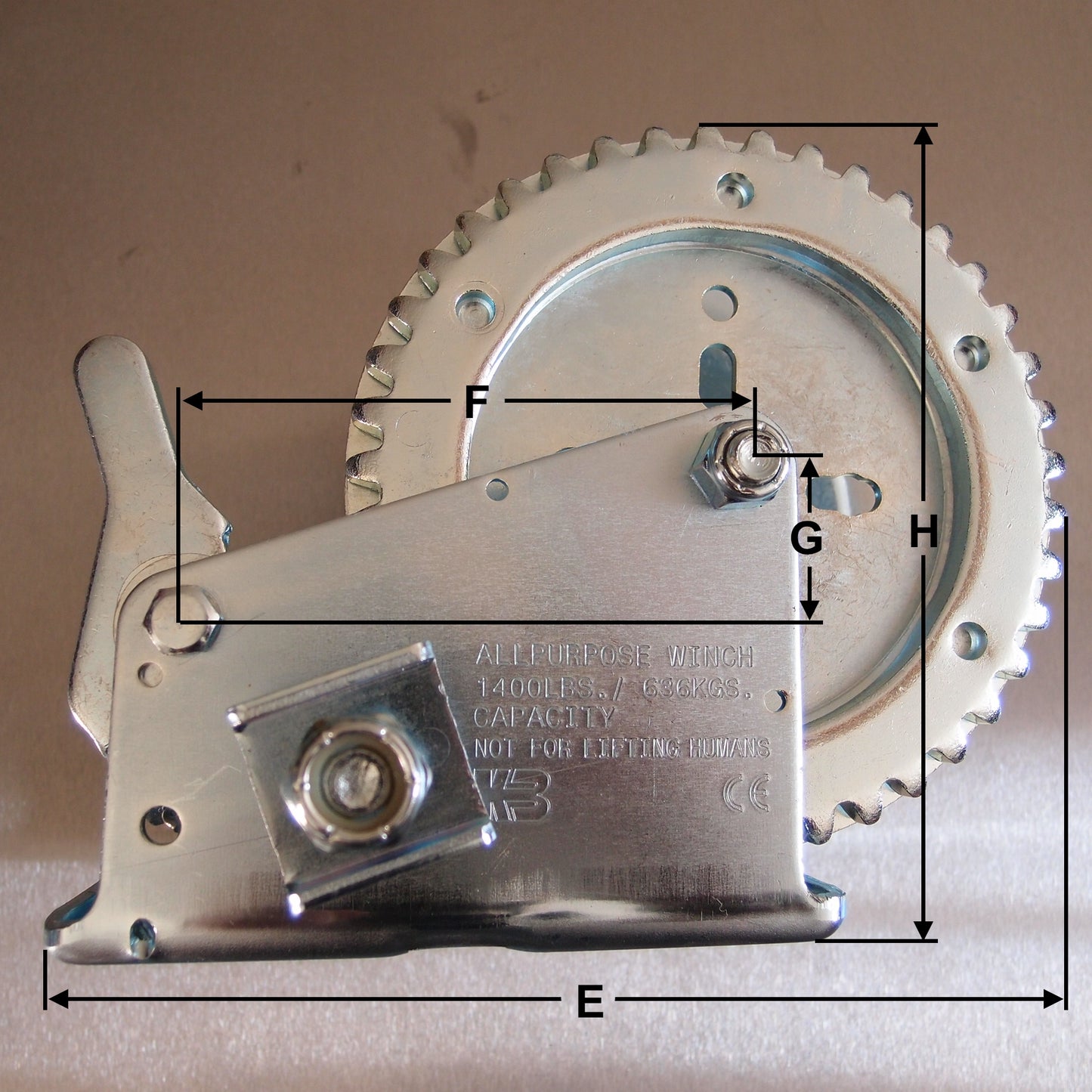 Zinc Plated Standard Hand Winch
