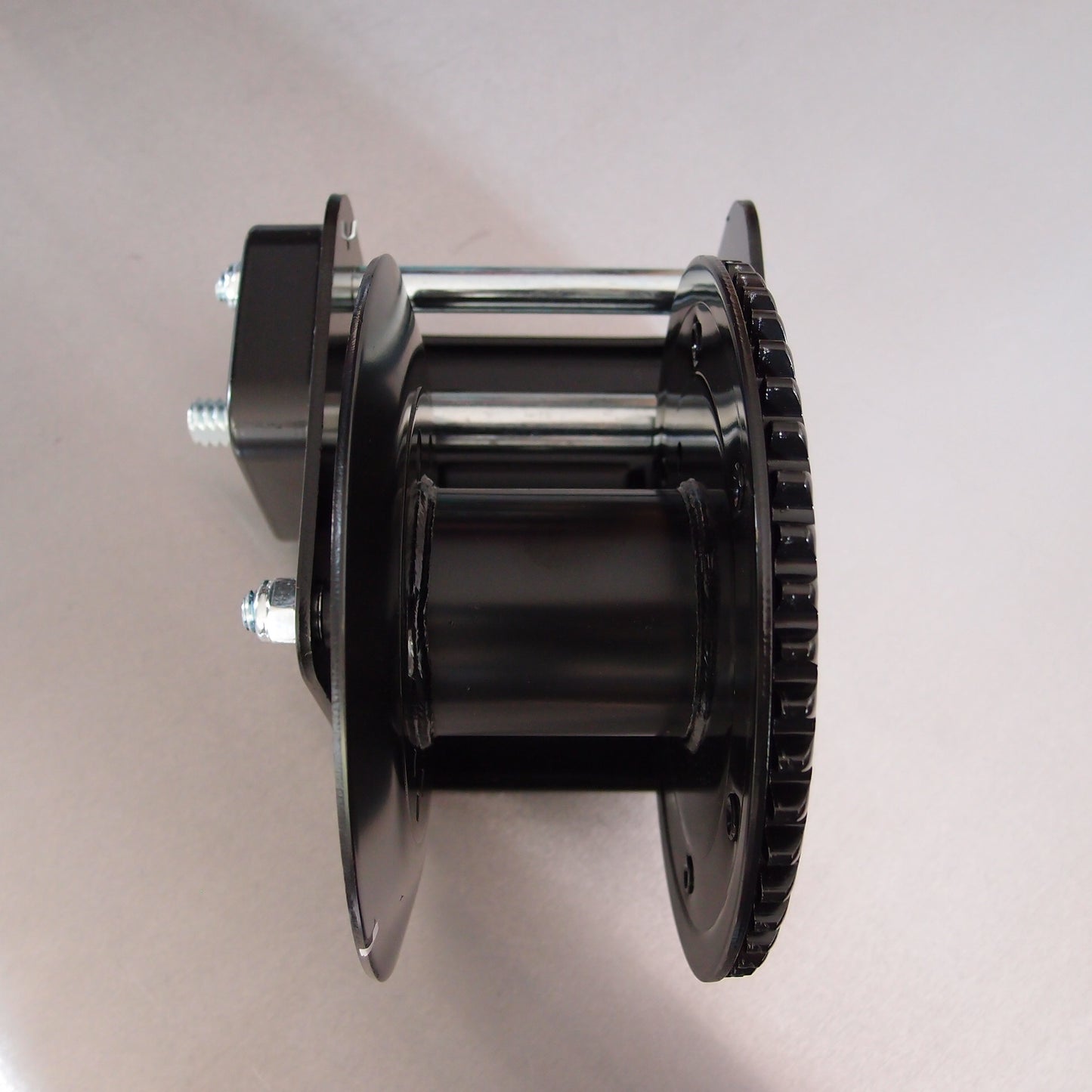 Black Coated Winch fitted with Integral Brake Device