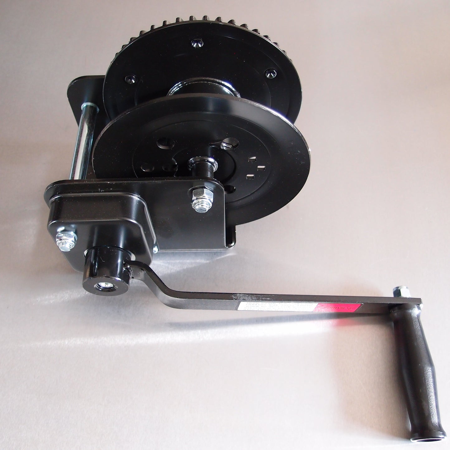 Black Coated Winch fitted with Integral Brake Device
