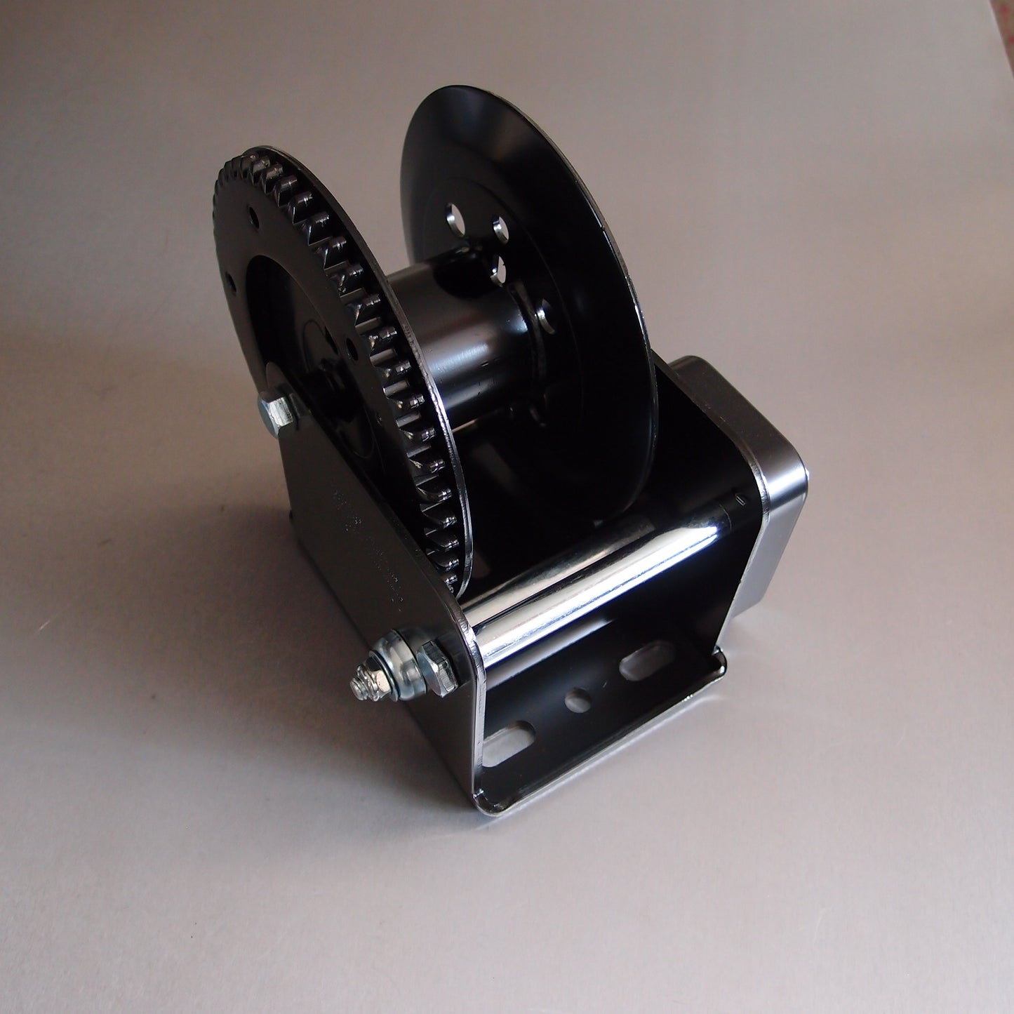 Black Coated Winch fitted with Integral Brake Device