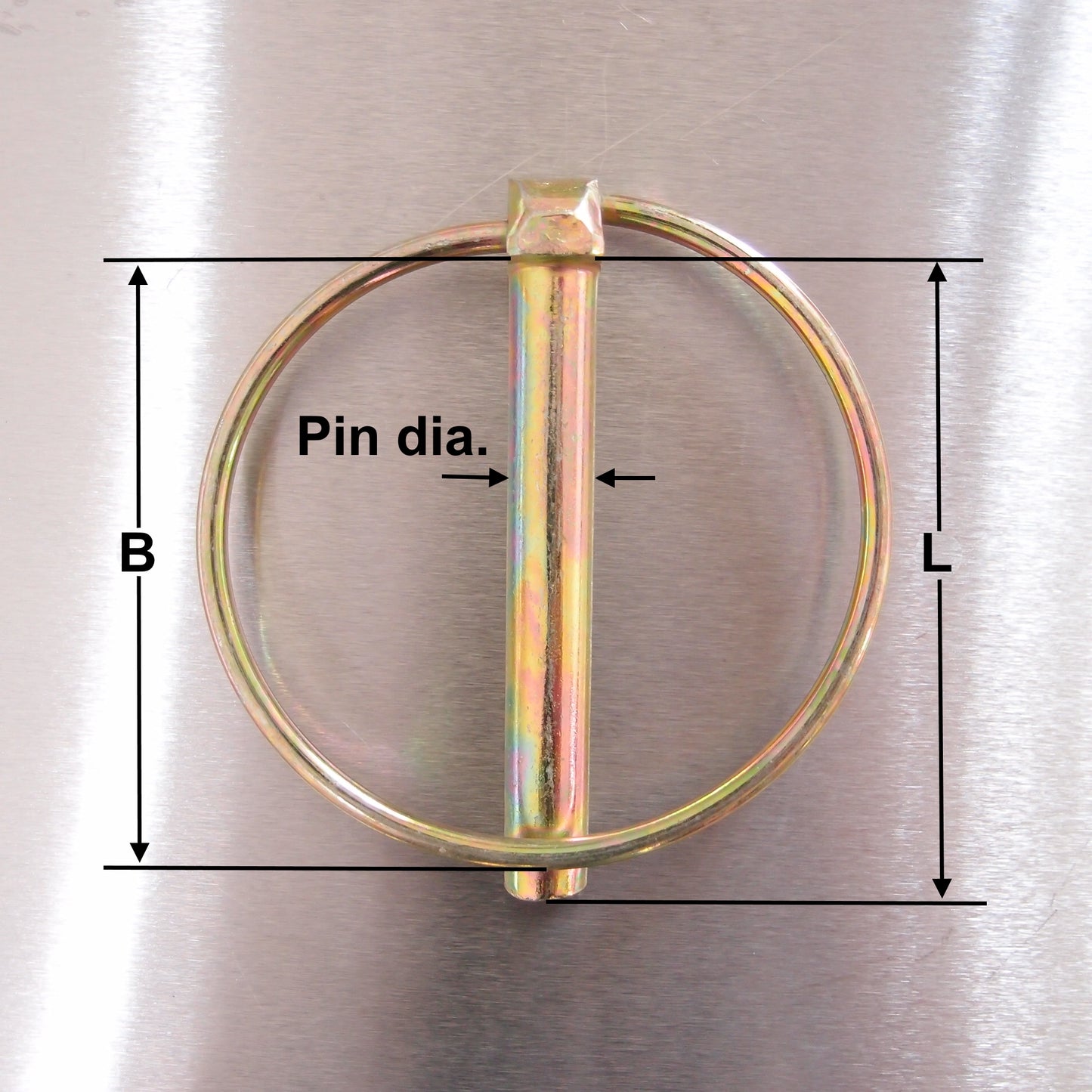 Linch Pins - Apple Keep - Yellow Passivated
