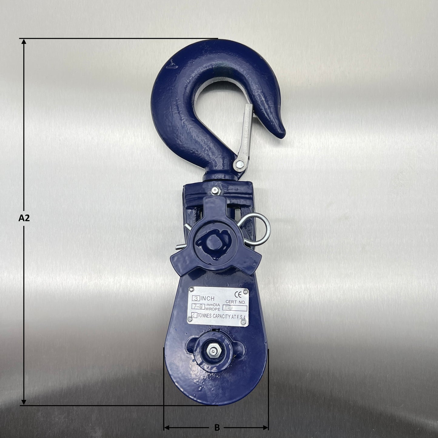 Lightweight Heavy Duty Snatch blocks - with Swivel Hook and Safety Catch