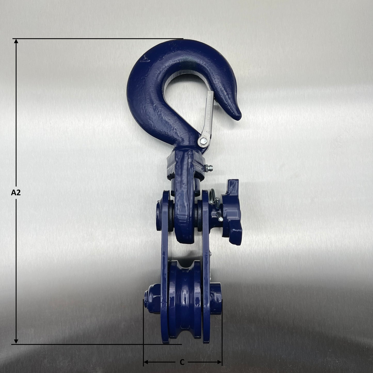 Lightweight Heavy Duty Snatch blocks - with Swivel Hook and Safety Catch