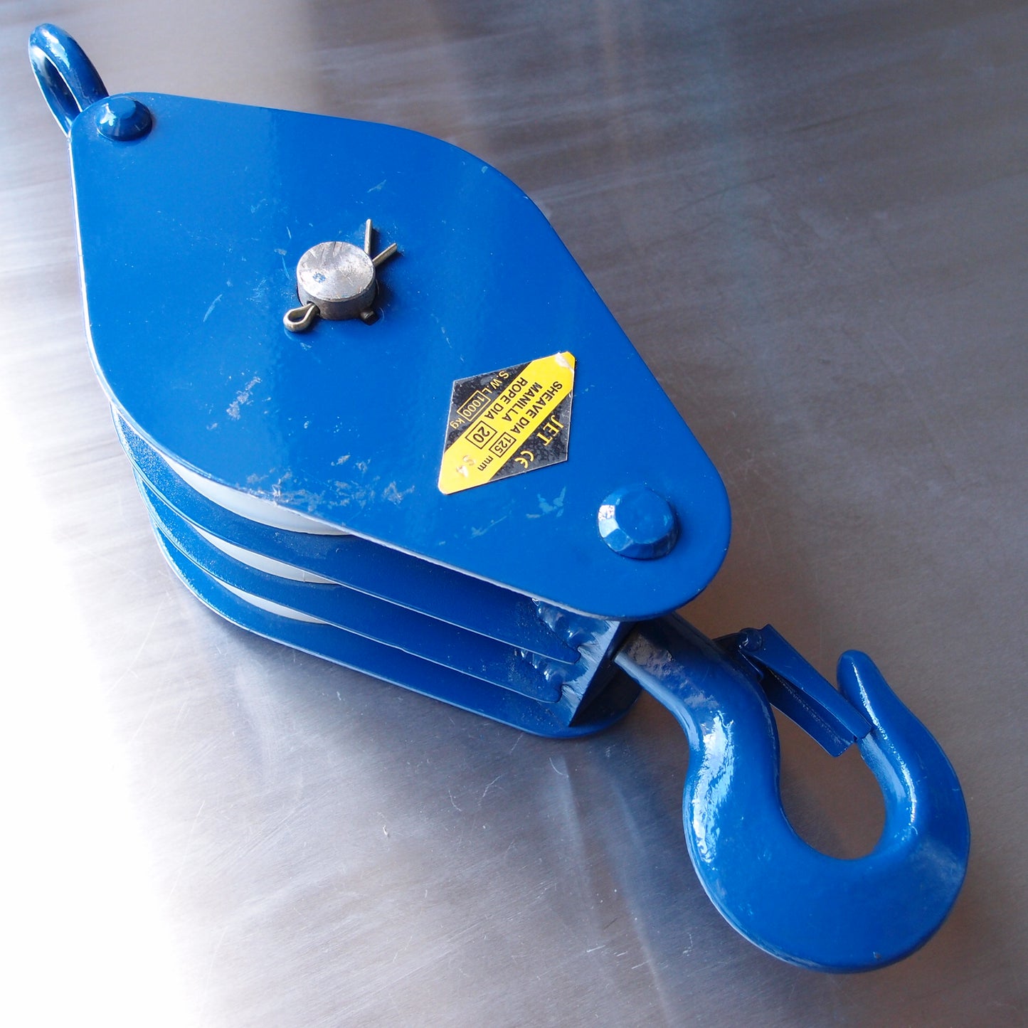 London Pattern Pulley Blocks with Nylon Sheaves: Triple Sheave 127mm