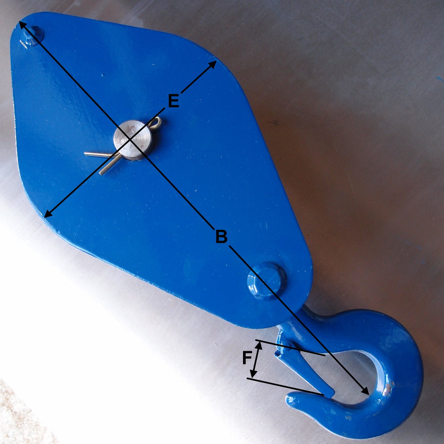 London Pattern Pulley Blocks with Nylon Sheaves: Triple Sheave 127mm