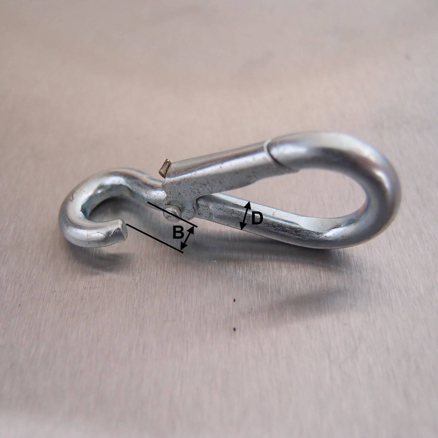 Spring Hook to Crue - Zinc Plated Steel