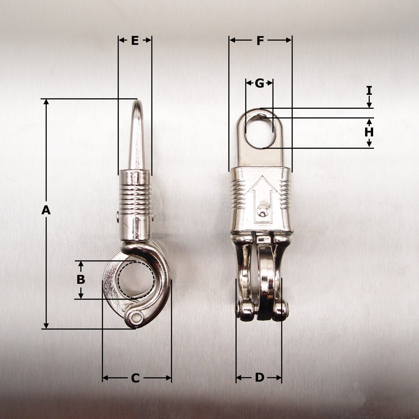 Panic Hooks - Nickel Plated