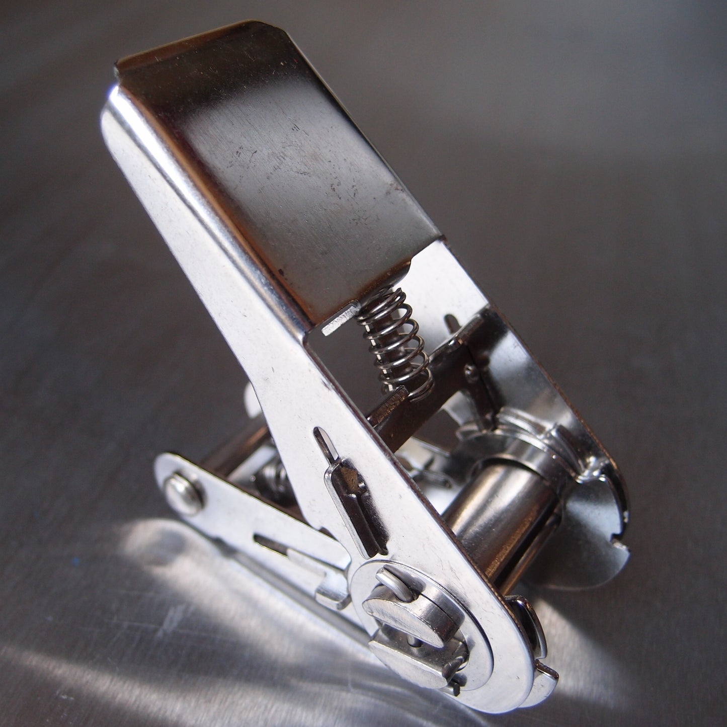 25mm Webbing Ratchet Handles Stainless Steel: Narrow Pressed