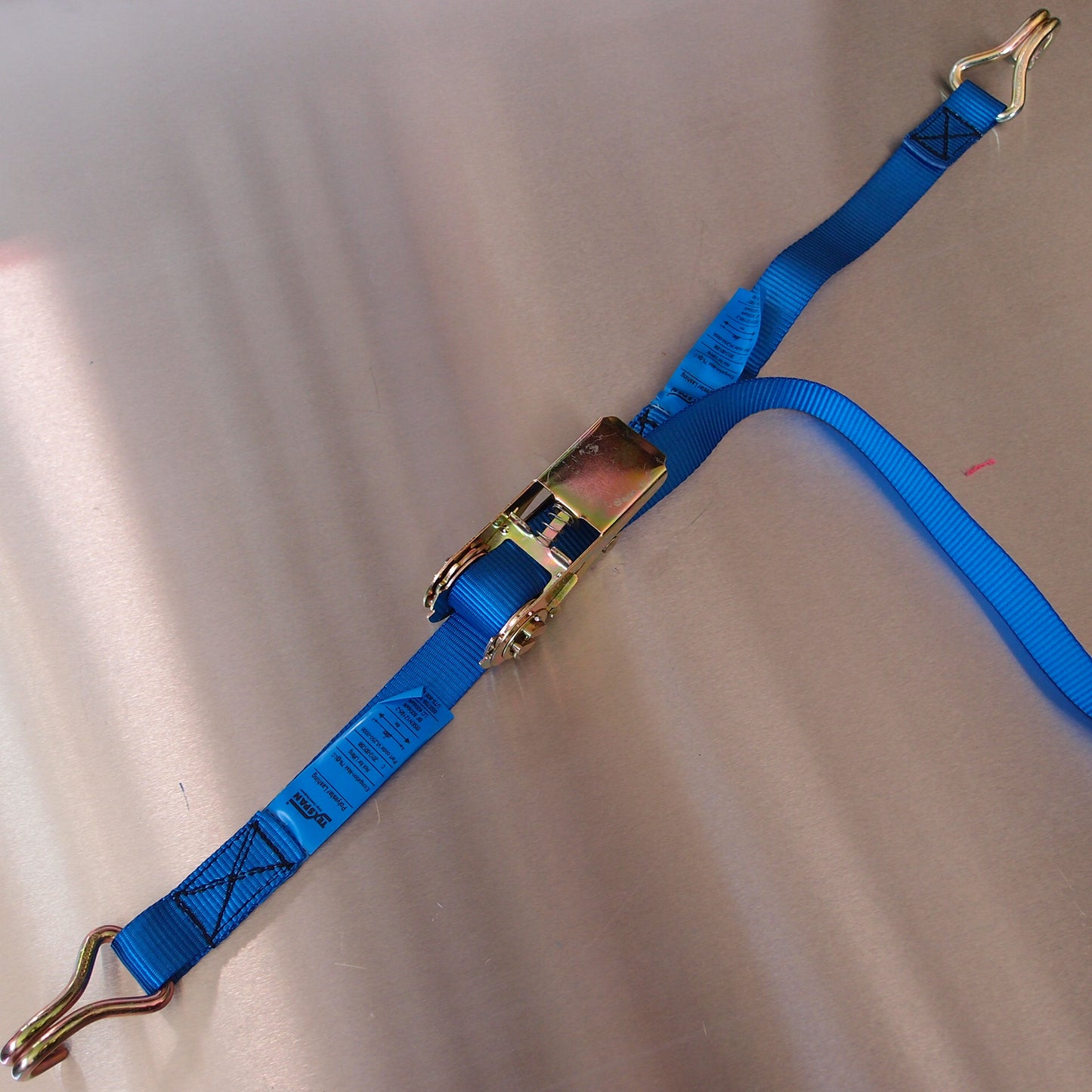 25mm Ratchet Strap, 800kgs with Claw Hooks