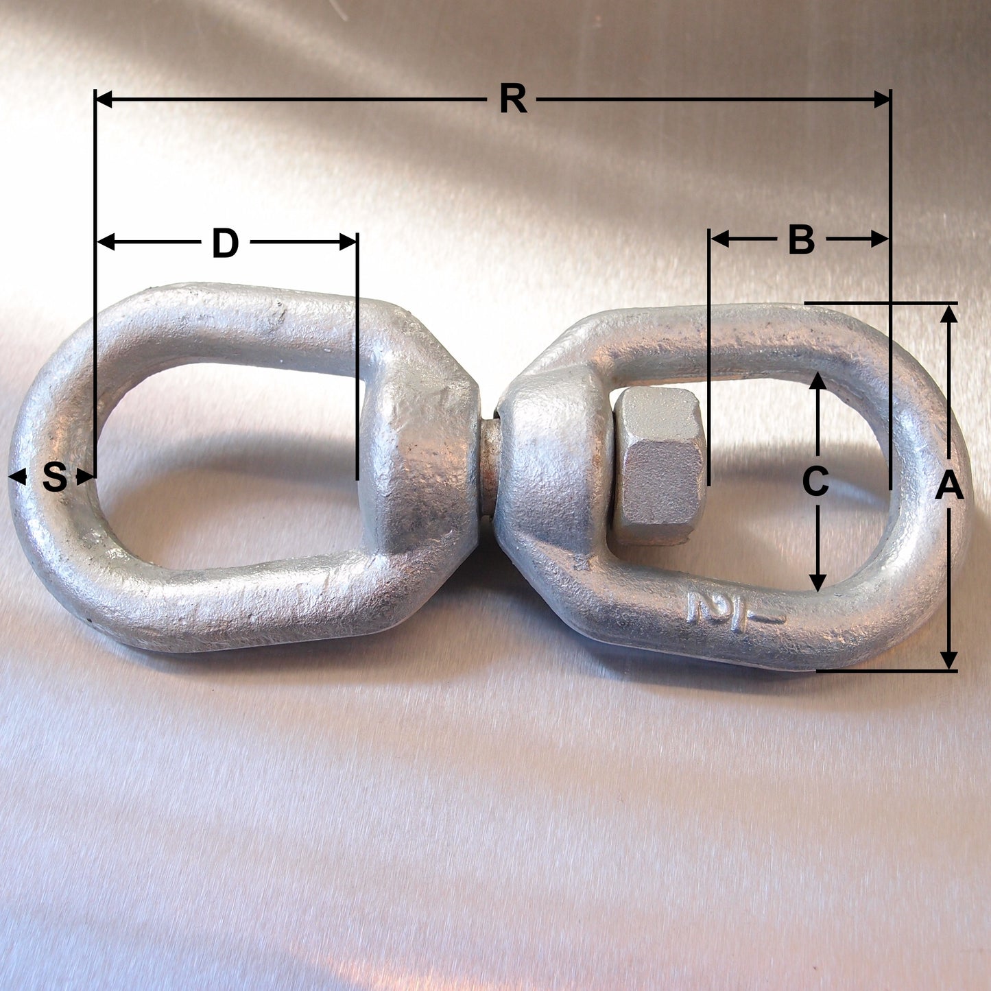 Regular Swivels: Galvanised