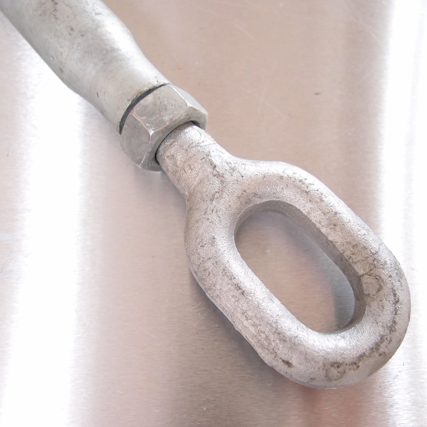 Rigging Screws Closed Body with Locknuts: Galvanised - Eye & Eye