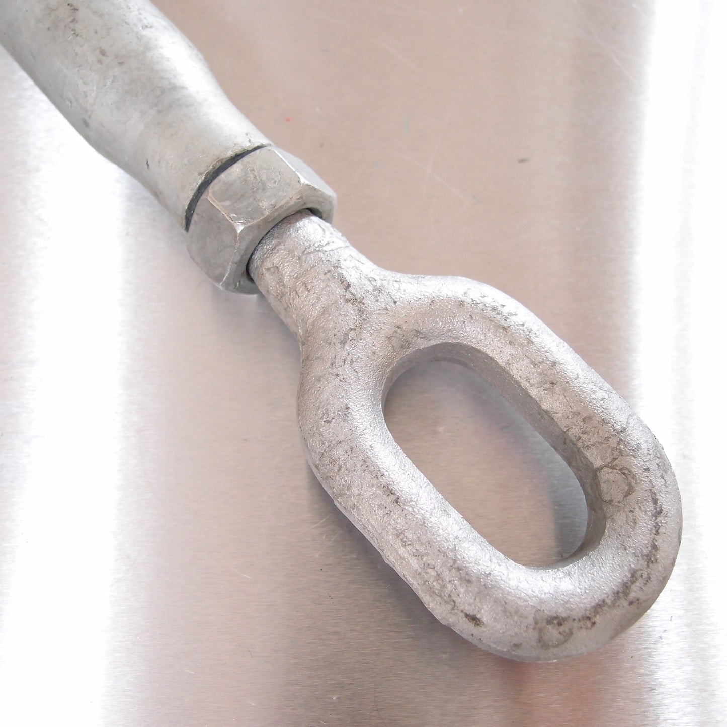 Rigging Screws Closed Body with Locknuts: Galvanised - Eye & Eye