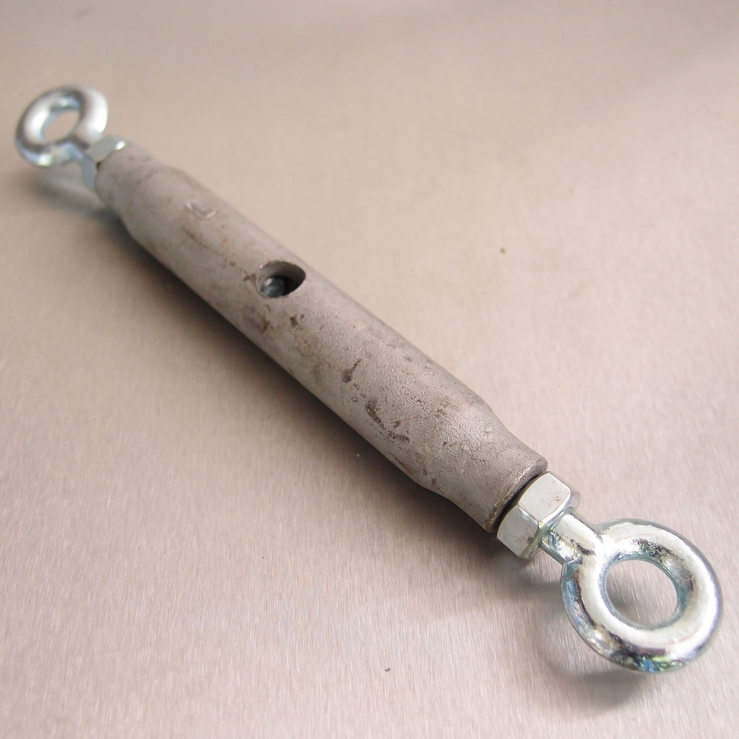 Rigging Screws Closed Body with Locknuts: Galvanised - Eye & Eye