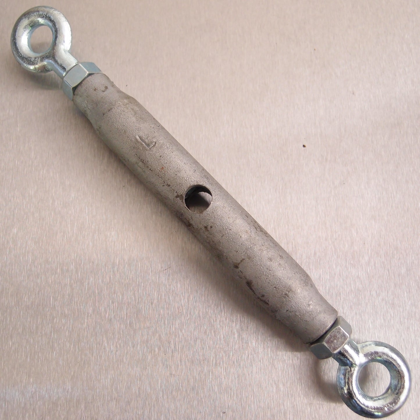 Rigging Screws Closed Body with Locknuts: Galvanised - Eye & Eye