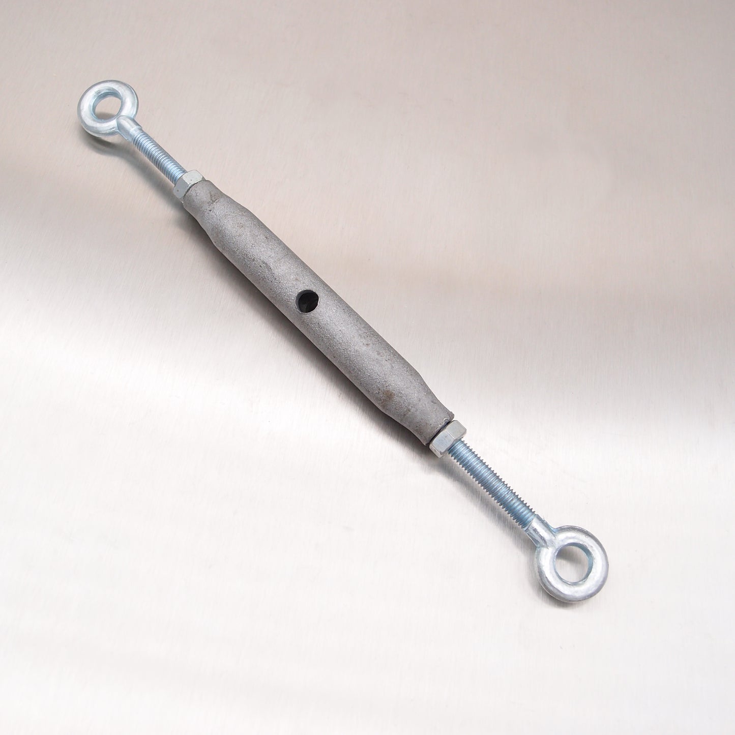 Rigging Screws Closed Body with Locknuts: Galvanised - Eye & Eye