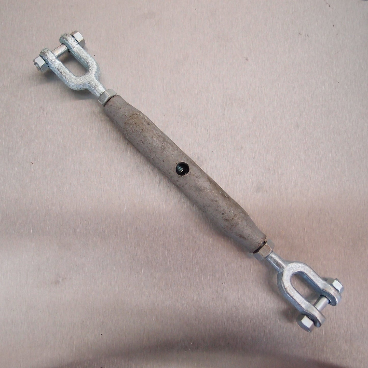 Rigging Screws Closed Body with Locknuts: Galvanised - Jaw & Jaw