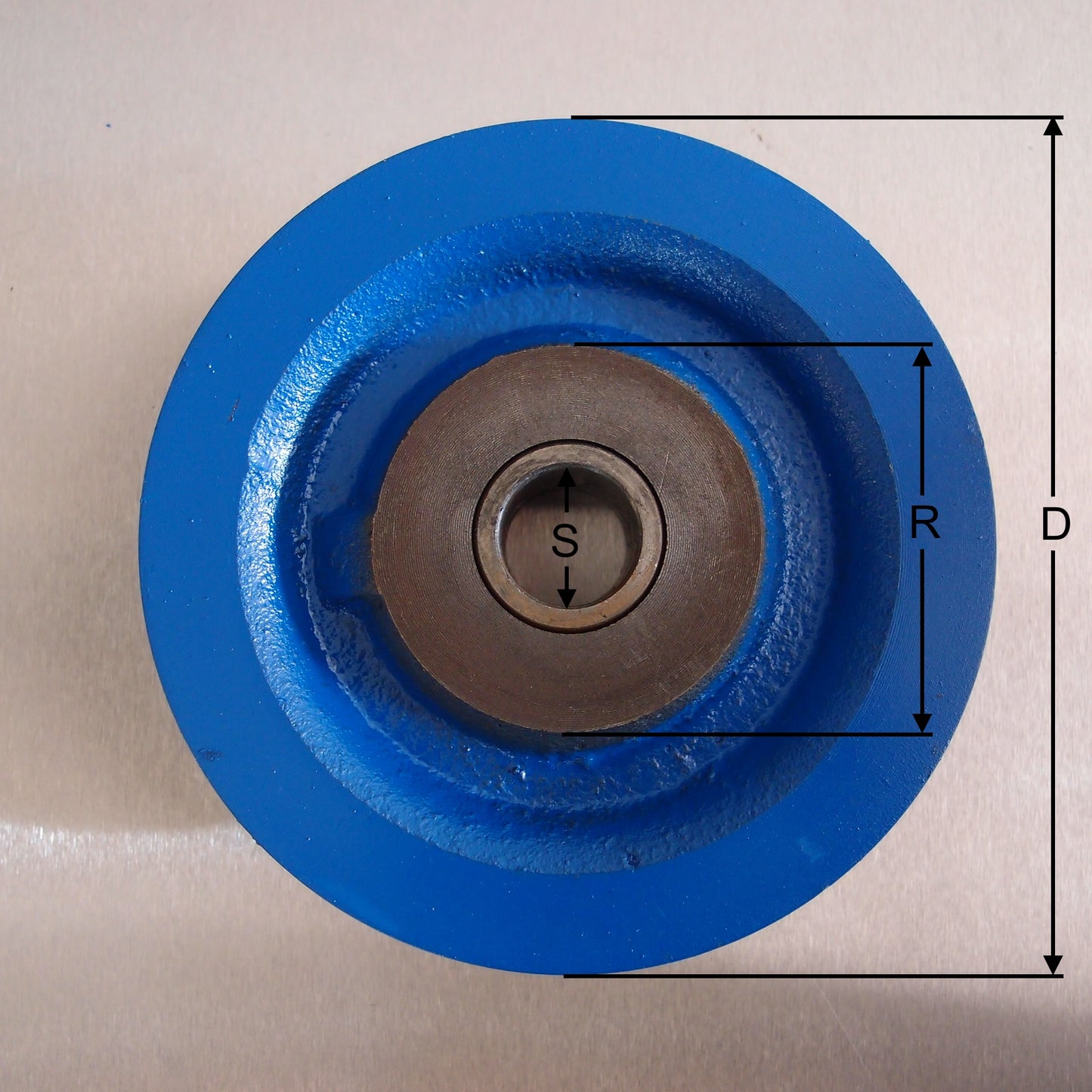 Painted Cast Iron Sheaves with Sintered Steel Bush - Pulley wheel