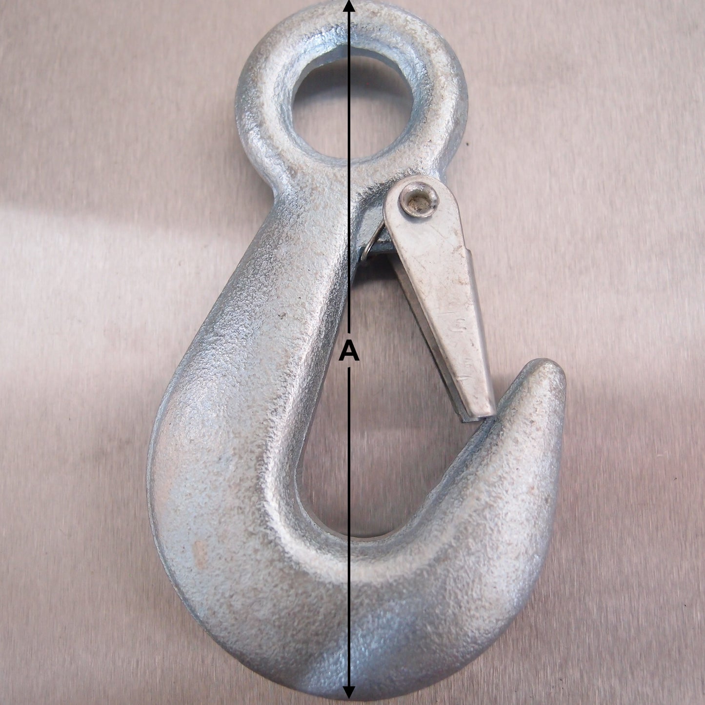 Eye Type Safety Hook - Zinc Plated