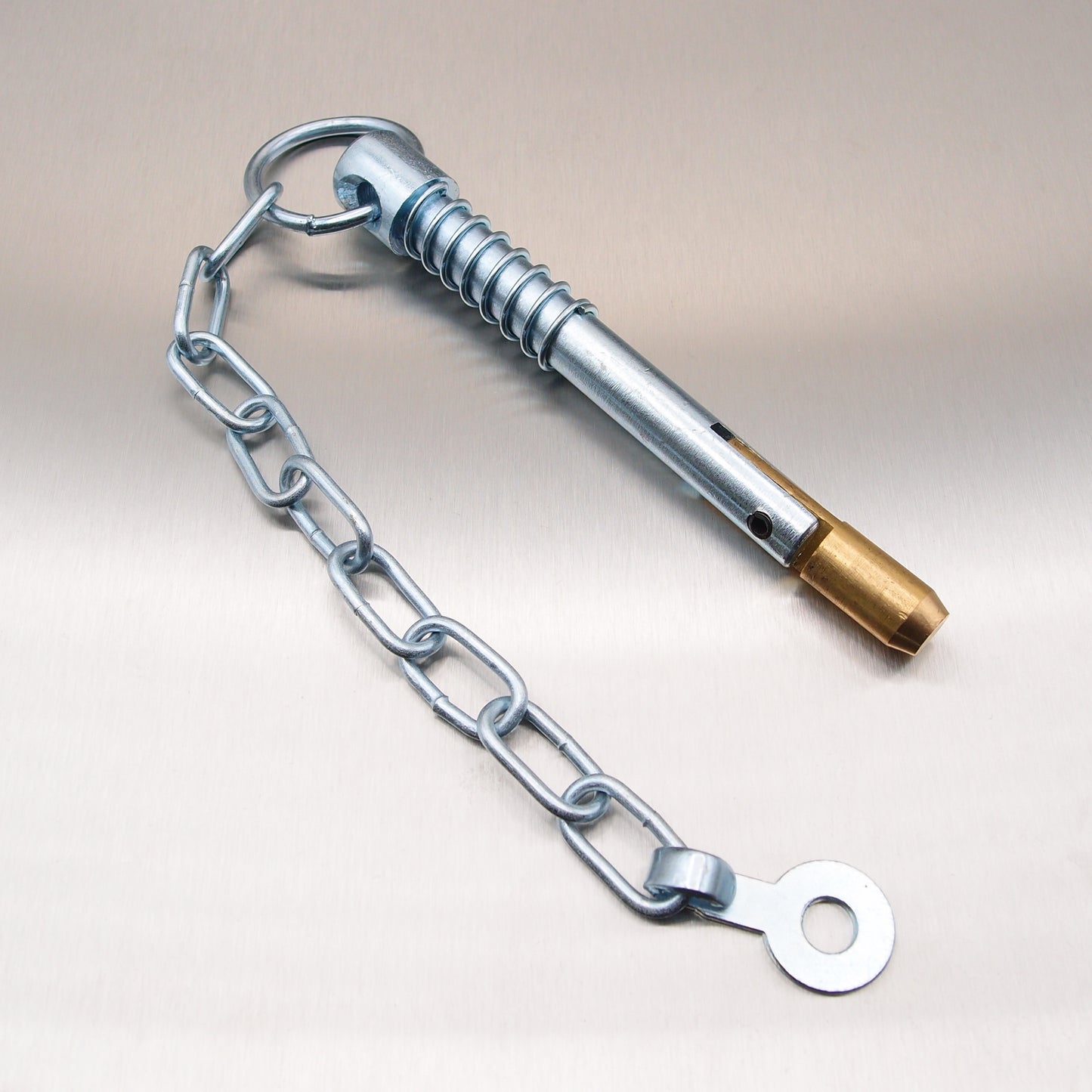Zinc Plated Sword Pin and Chain