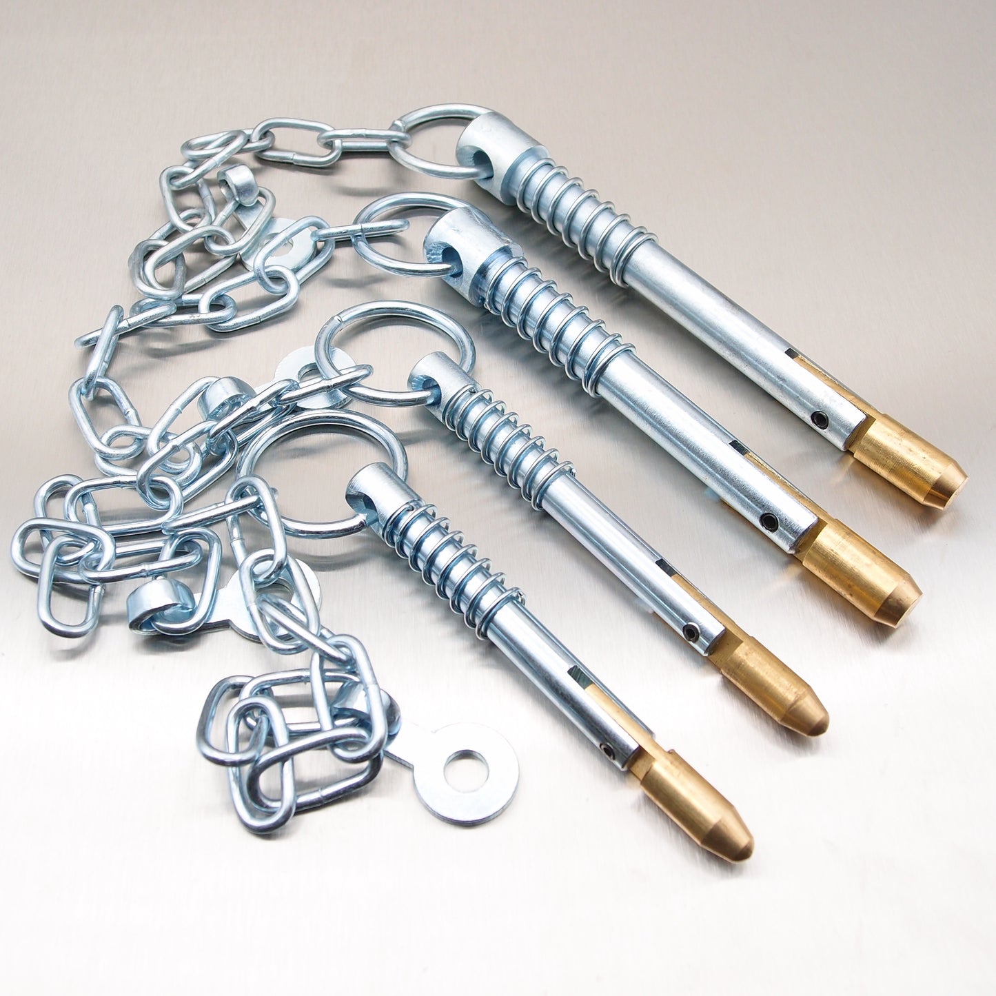 Zinc Plated Sword Pin and Chain