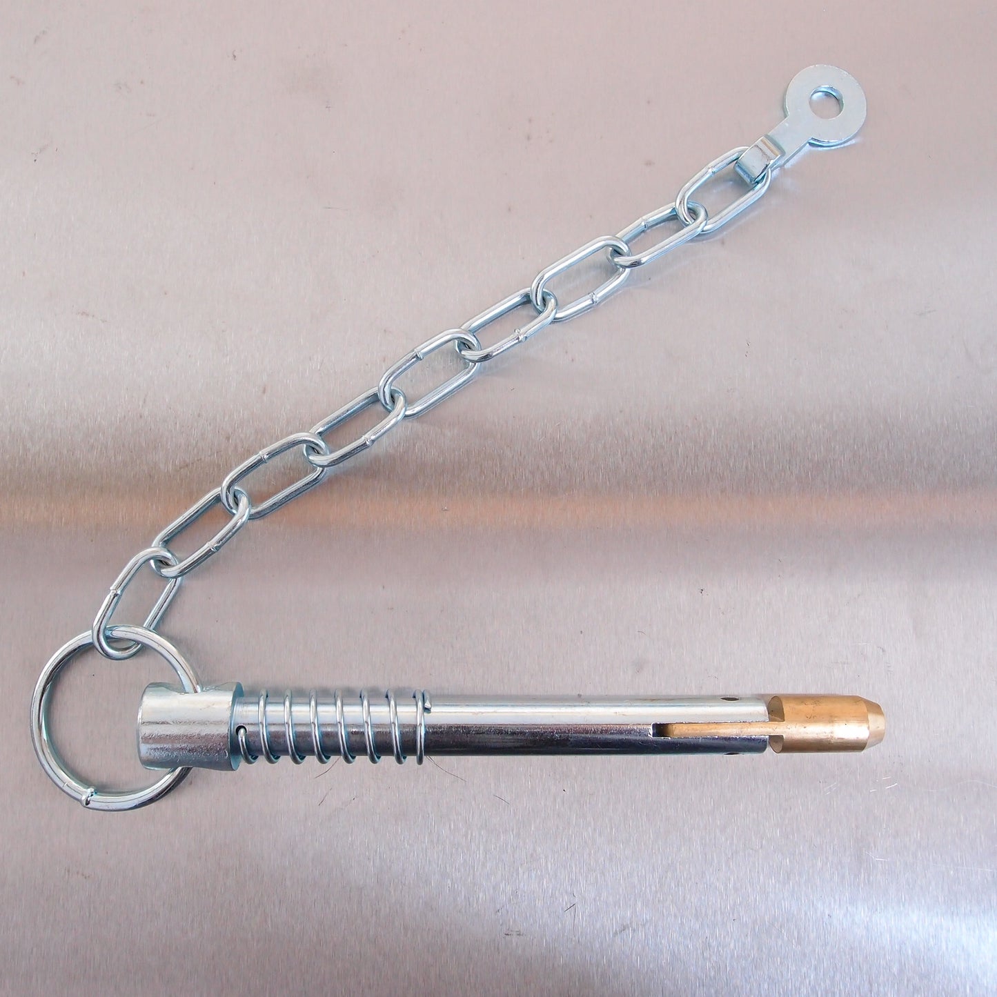 Zinc Plated Sword Pin and Chain