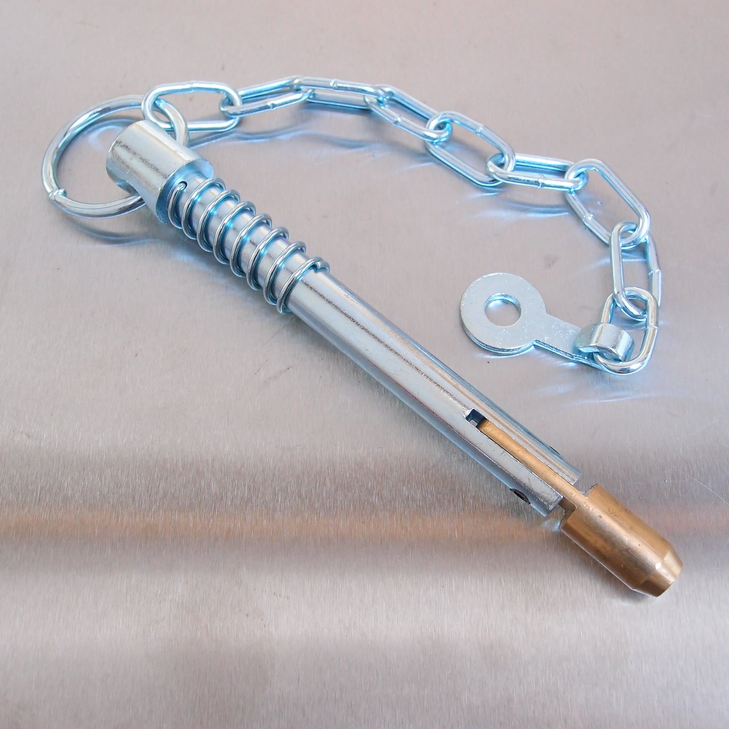 Zinc Plated Sword Pin and Chain