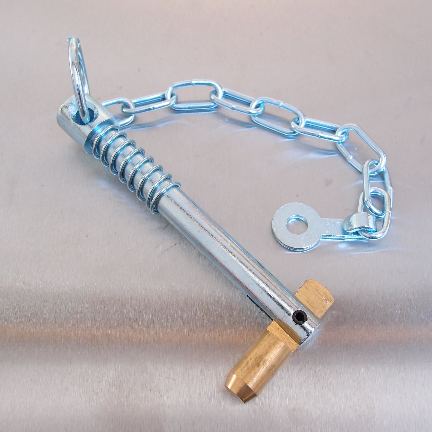 Zinc Plated Sword Pin and Chain