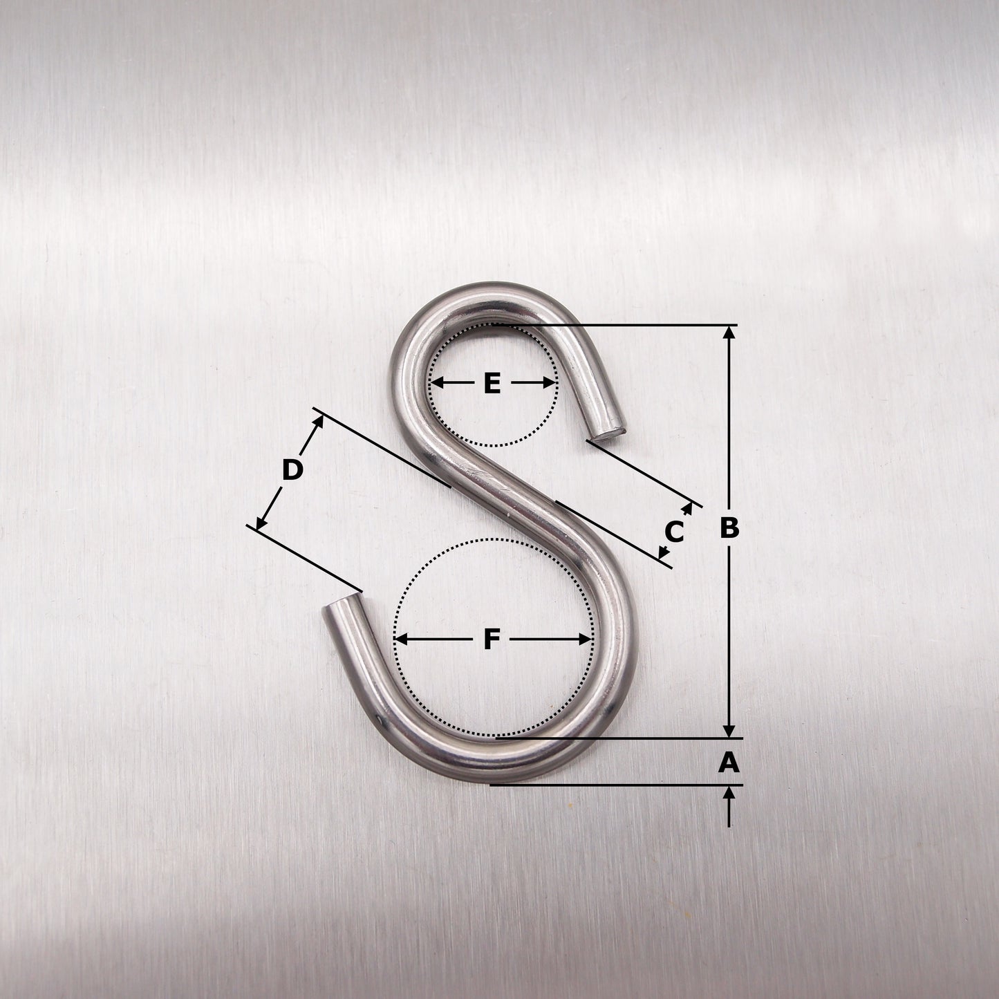 Stainless Steel Asymmetric S Hooks - AISI 316