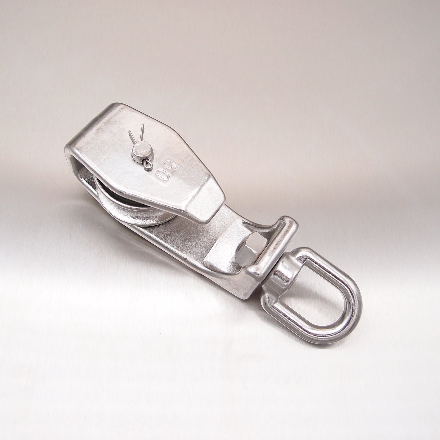 Suits 10mm Rope Stainless Steel Open Sided Pulley Block - AISI 316