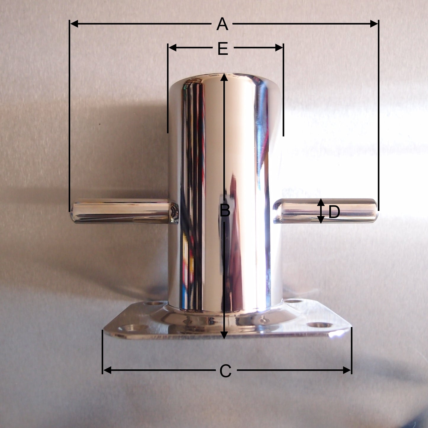 Stainless Steel Cross Bollard Cleats - AISI 316