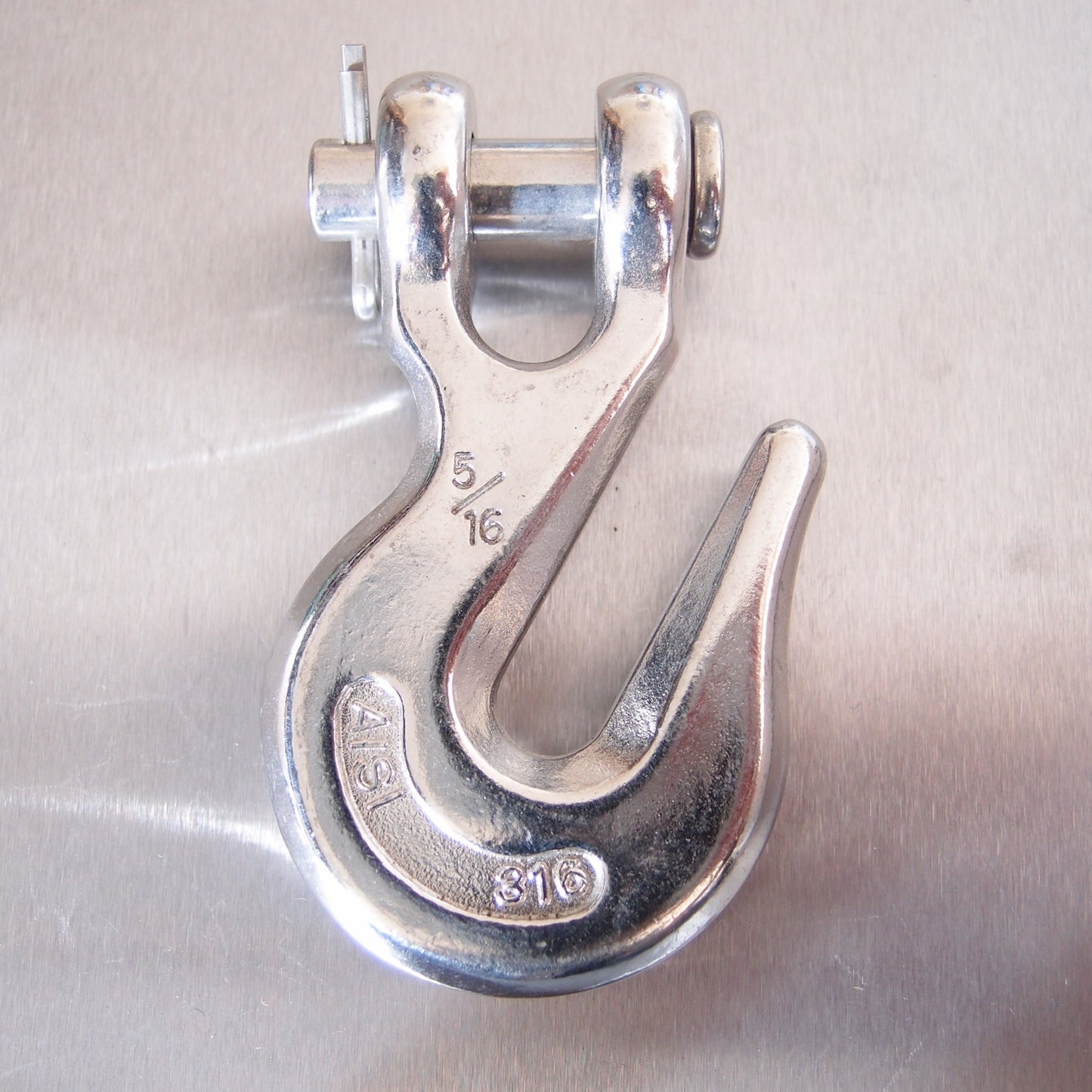 Stainless Steel Clevis Type Grab Hook - AISI 316