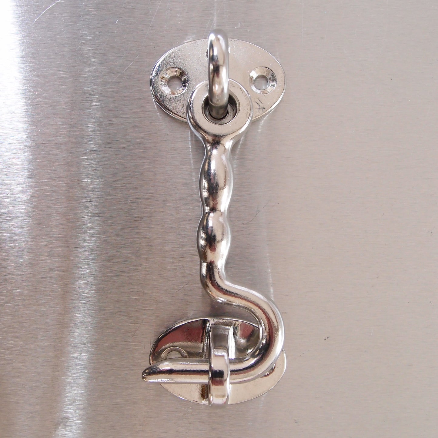 Stainless Steel Cabin Door Hooks with Plate - AISI 316