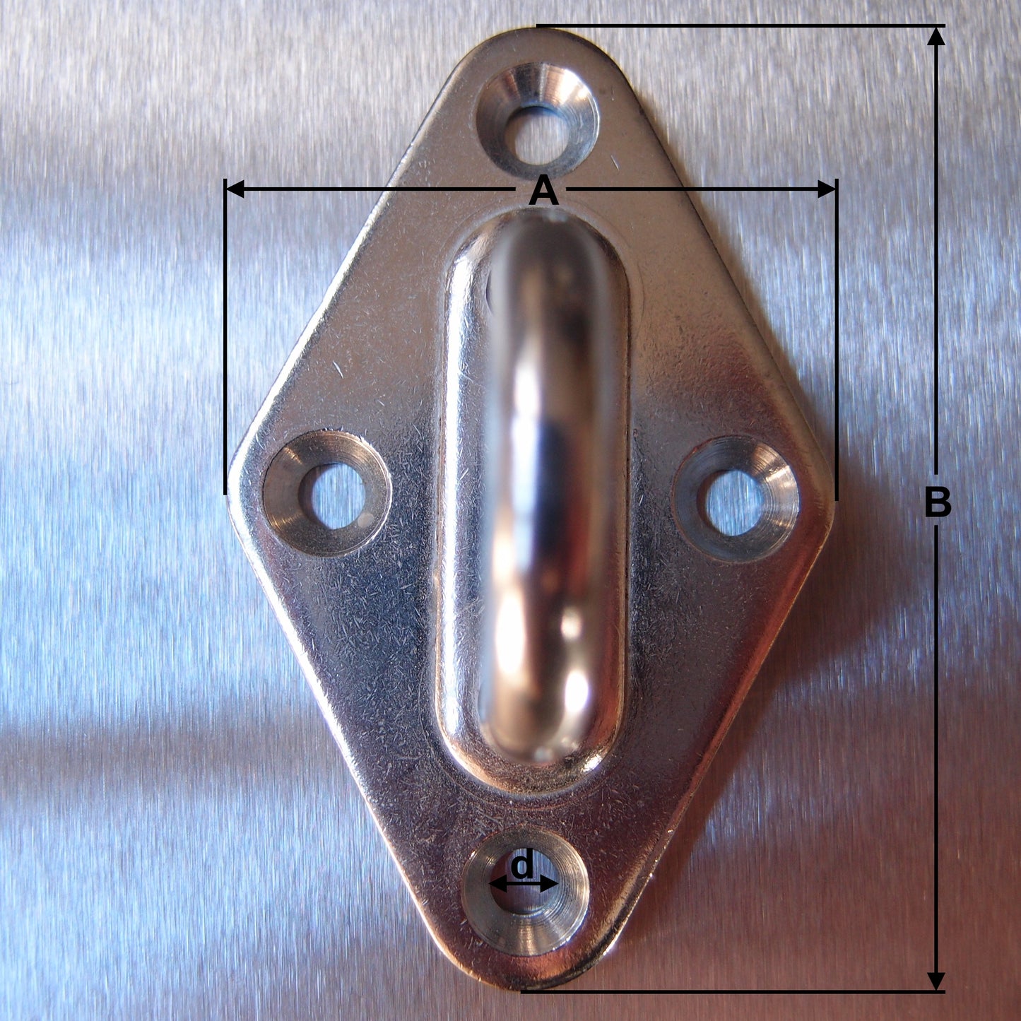 Stainless Steel Four Hole Diamond Eye Plates AISI 304
